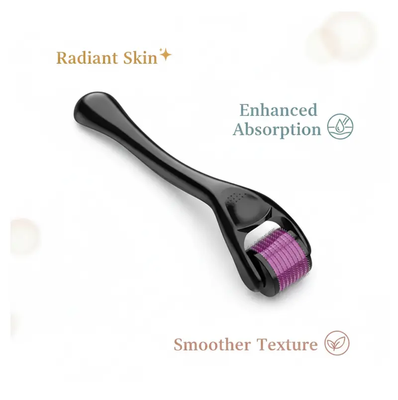 0.75Mm Derma Roller For Facial Renewal – Microneedling Tool For Skin Rejuvenation & Hair Growth 1