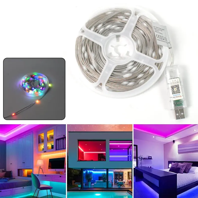 10-Meter Rgb Led Tape Light – Plug-And-Play, Waterproof (Loose Reel) 1