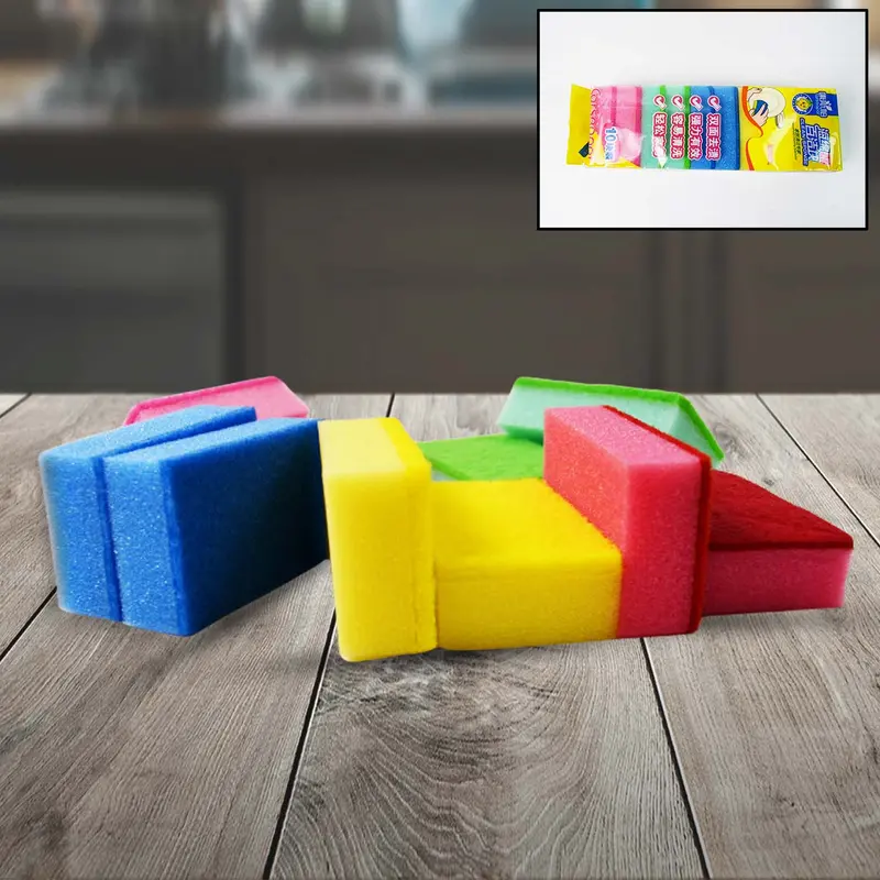 10-Pack Multi-Color Heavy-Duty Scratch-Resistant Scrub Sponges 1