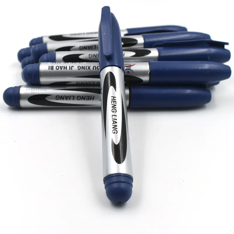 10-Pack Permanent Blue Fine-Tip Markers For School & Office Use 1