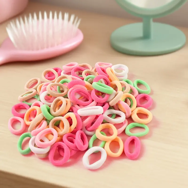 10-Pack Soft Elastic Hair Bands For Children And Girls – Vibrant Colors 1