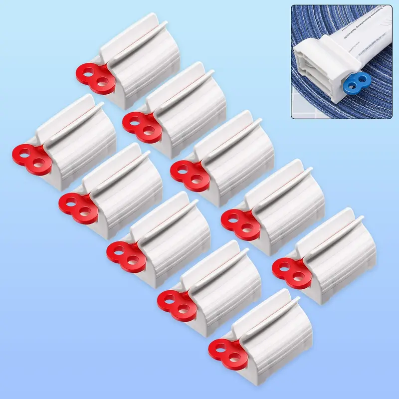 10-Piece Plastic Tube Squeezer Dispenser Kit – Efficient Cosmetic & Skincare Organizer 1