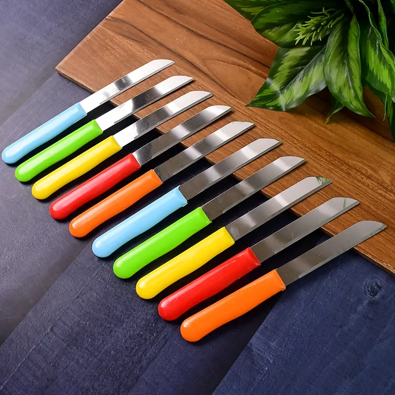 10-Piece Stainless Steel Knife Set – Premium Plain Handle Chef’S Collection 1
