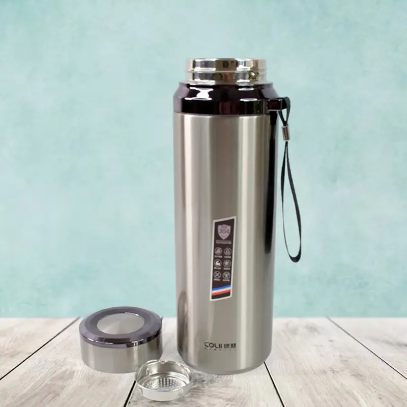 1200Ml Stainless Steel Vacuum Flask – Large-Capacity Insulated Water Or Coffee Bottle (Assorted Colors) 1