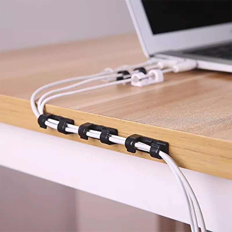 16-Piece Plastic Cable Organizer Clips – Adjustable Cord Management Kit 1