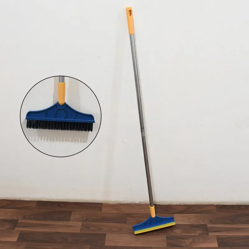 2-In-1 Extendable Floor Brush & Squeegee Cleaner With Long Handle 1