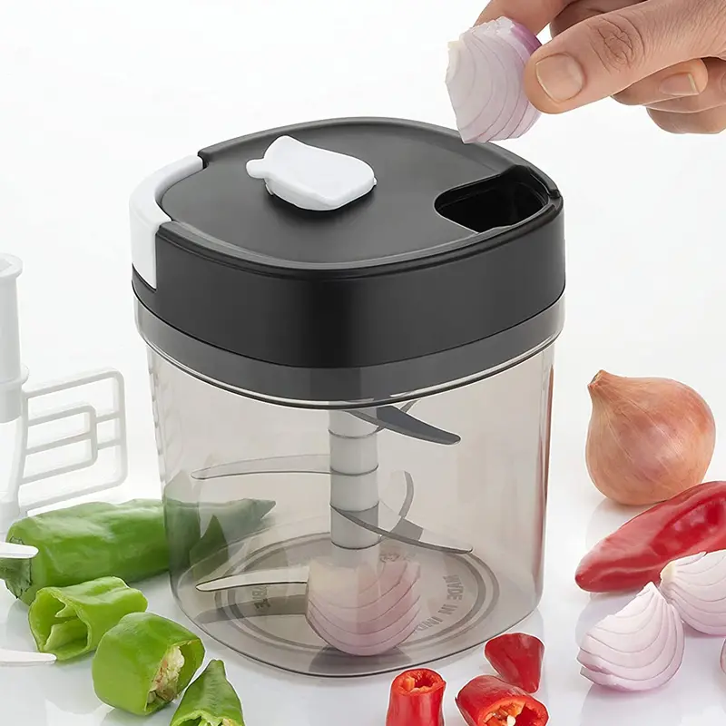 2-In-1 Fruit & Vegetable Chopper/Slicer – Compact Kitchen Gadget For Quick Prep 1