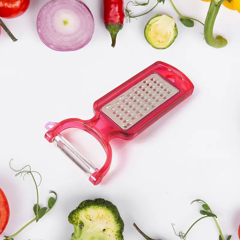 2-In-1 Multifunctional Kitchen Tool: Vegetable Peeler & Fine Grater 1