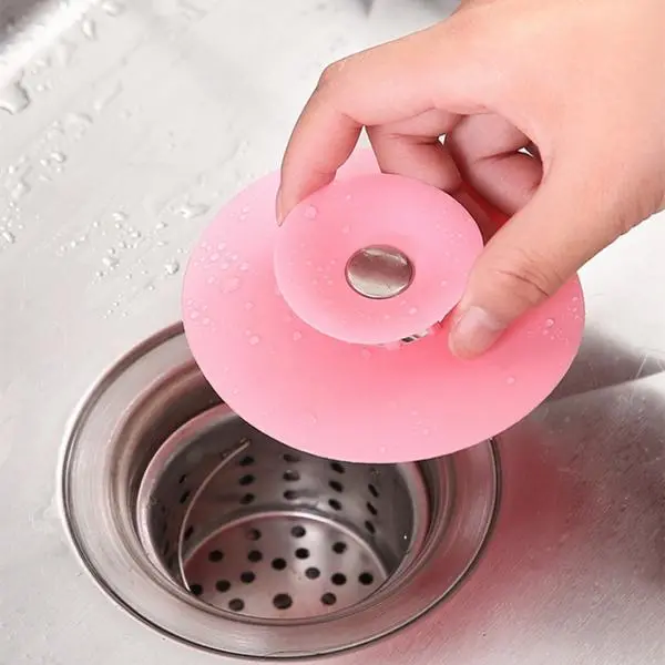 2-In-1 Silicone Sink Strainer & Drain Cover – Versatile Kitchen Sealer In Multi-Hues 1