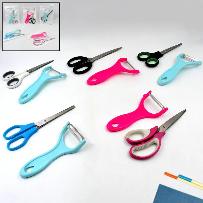 2-Piece Stainless Steel Kitchen Tool Set – Precision Scissors And Multi-Function Peeler 1