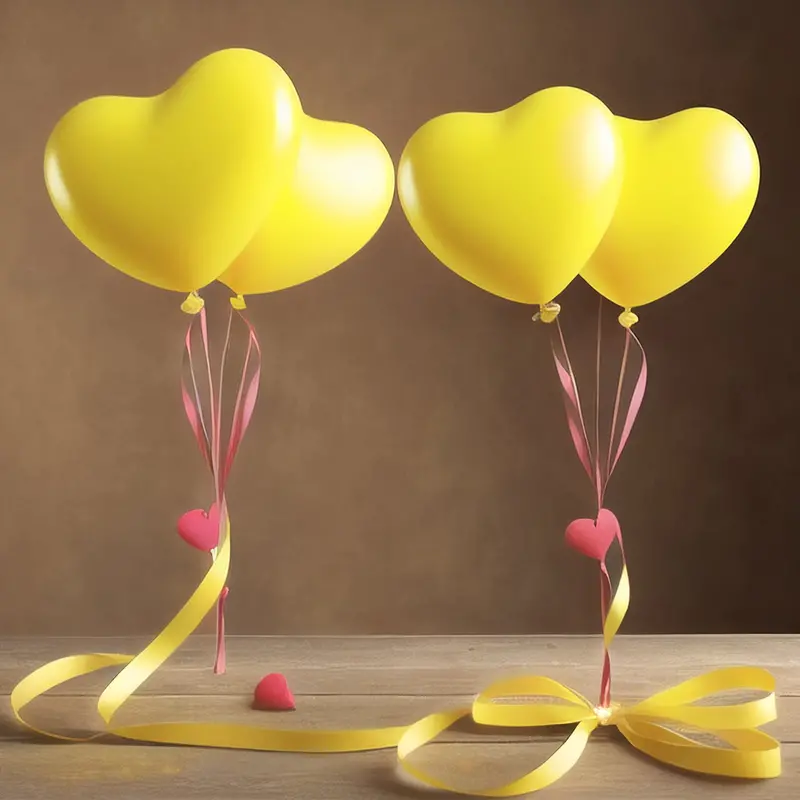 20-Piece Rainbow Heart-Shaped Latex Balloons For Festive Decor 1