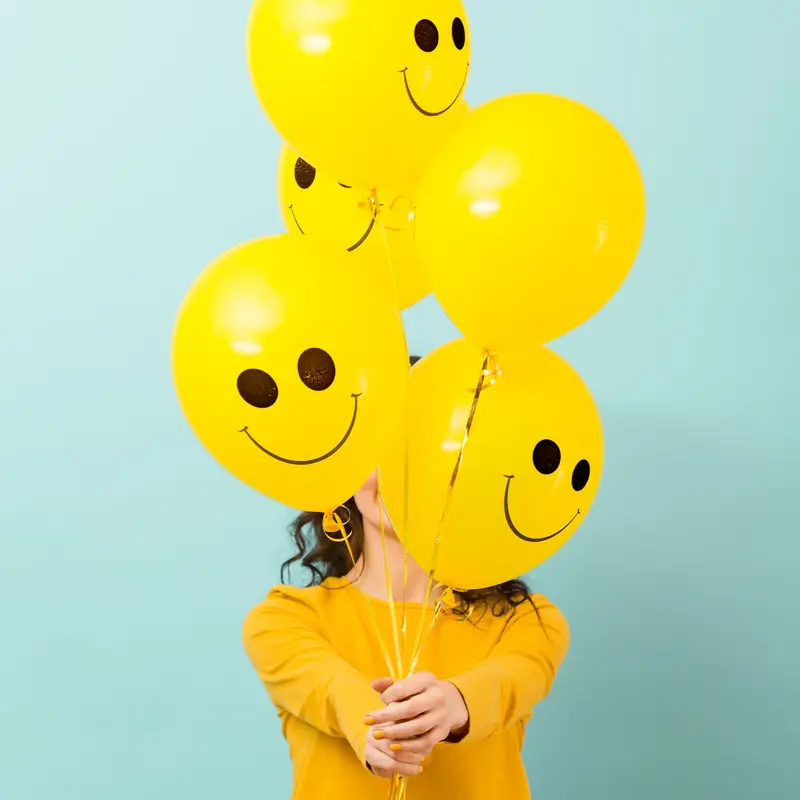 20-Piece Solid-Color Cartoon Printed Latex Balloons – Themed Party Decor For Birthdays And Milestones 1