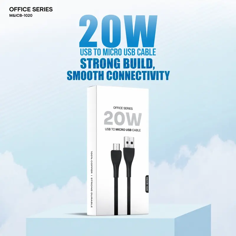 20W Micro-Usb Charging Cable – Office-Ready Fast Charge (Office Series) 1
