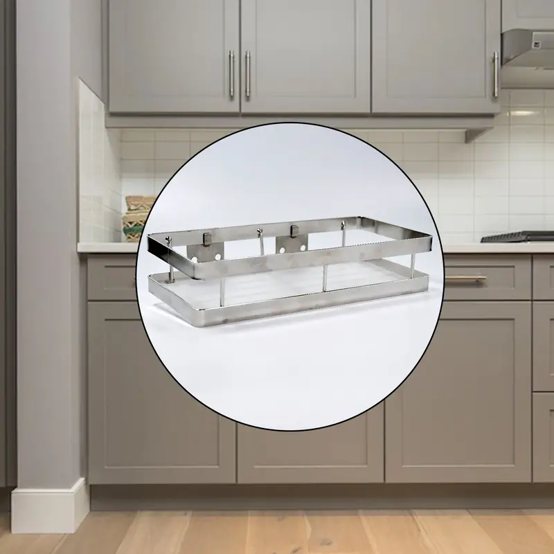 25 Cm Space-Saving Wall-Mounted Rack – Slim Metal Kitchen & Utility Shelf 1