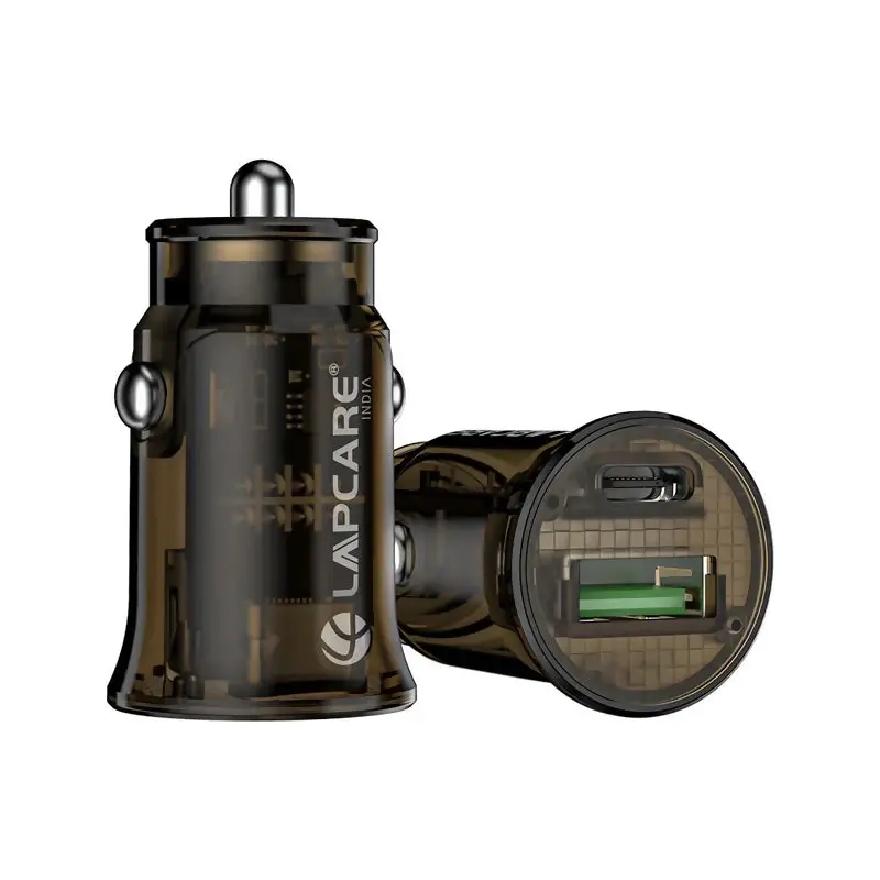 25W Dual-Port Car Charger – Usb-C + Usb-A Vehicle Power Adapter With Fast Charging Support 1