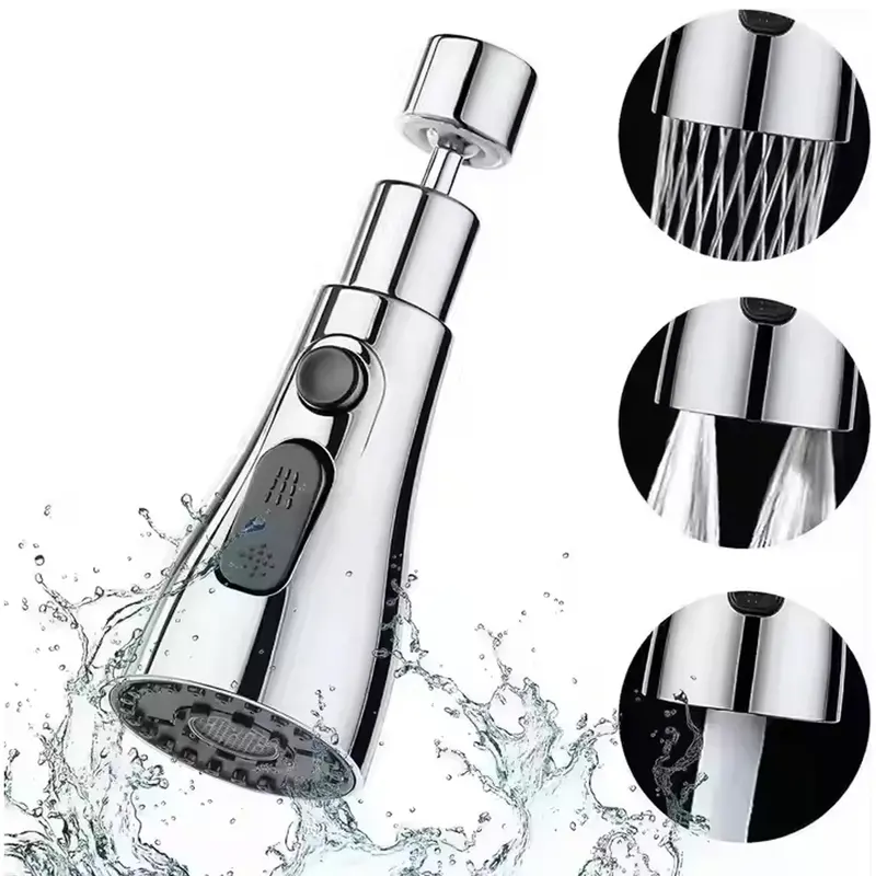 3-Function Pull-Down Kitchen Faucet Sprayer – Adjustable Spray Modes 1