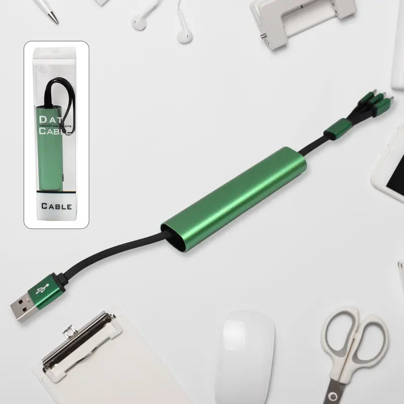 3-In-1 Retractable Charging Cable With Fast Data Transfer Support 1
