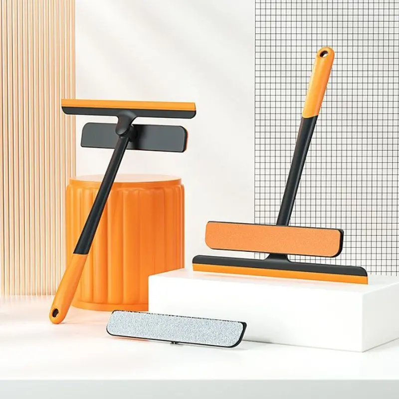 3-In-1 Window & Surface Cleaner – Squeegee, Scraper & Dust Wiper For Glass, Floors & Mirrors 1