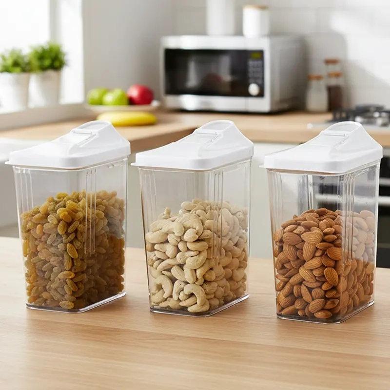 3-Piece Airtight Food Storage Set – Stackable Bpa-Free Kitchen Containers 1