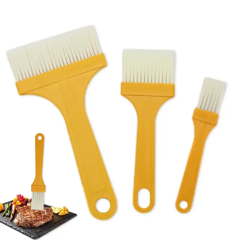 3-Piece Culinary Basting Brush Set – Heat-Resistant Silicone Brushes For Grilling, Baking & Pastry 1