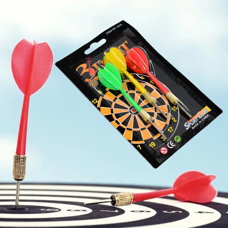 3-Piece Magnetic Dart Set For Indoor Or Outdoor Play – Includes Dartboard 1