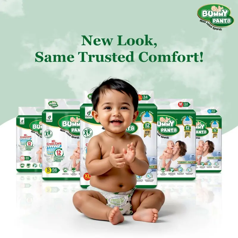 360° Leakproof Baby Diaper Pants – Ultra-Absorbent, Rash-Free Comfort Fit 1