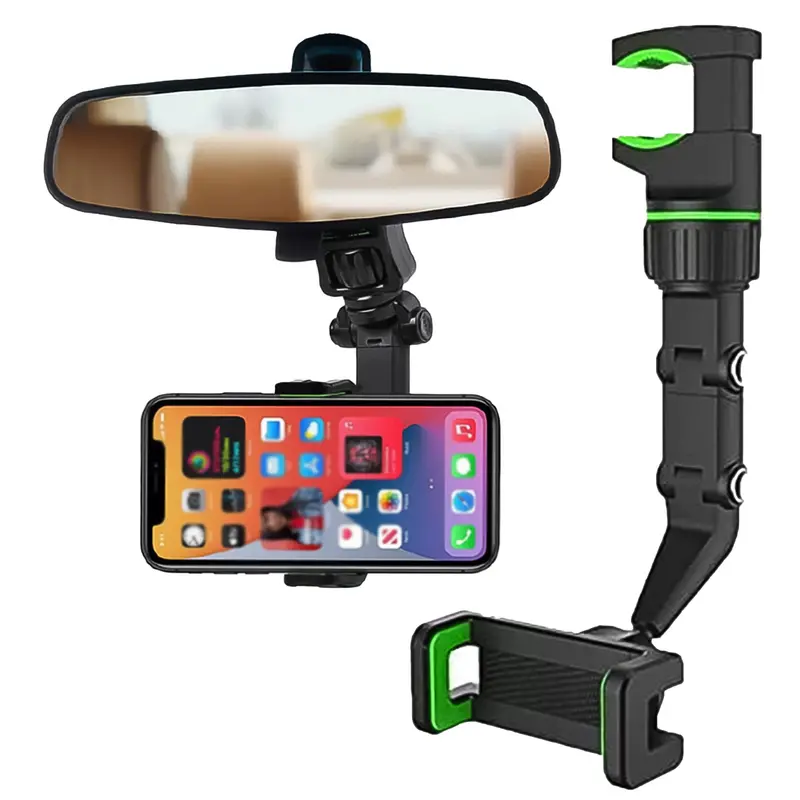 360° Rotatable Car Dashboard Phone Mount – Universal Rear-View Mobile Holder 1