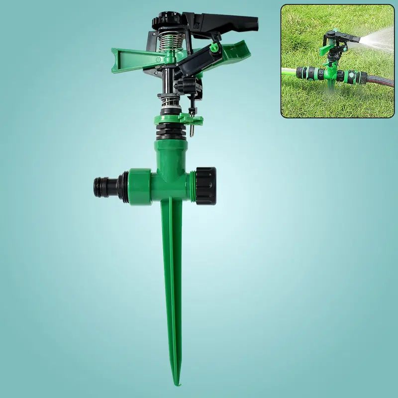 360° Rotating Impact Garden Sprinkler – Heavy-Duty Brass Nozzle Design 1