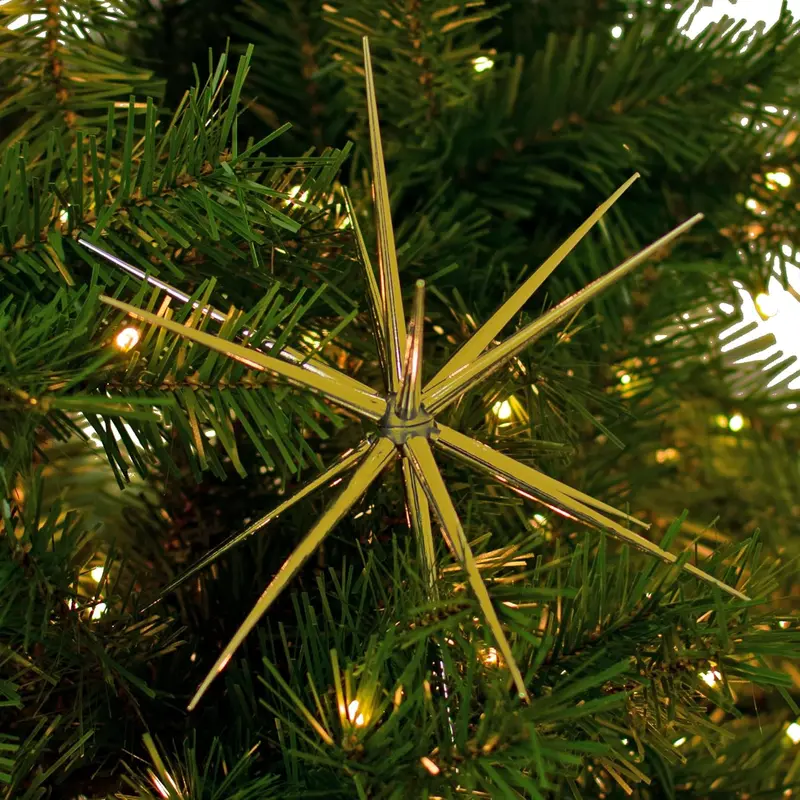 3D Acrylic Gold Star Hanging Ornament – Glowing Wall Or Ceiling Decoration 1