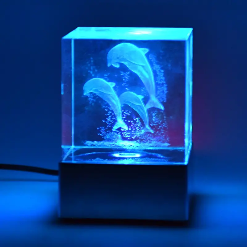 3D Led Light Base With Built-In Speaker – Decorative Illuminated Stand (B-Grade) 1