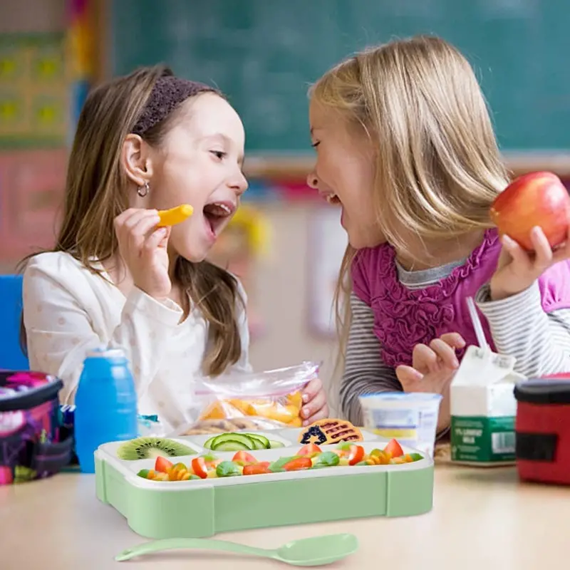 4-Compartment Leak-Proof Bento Box – Ideal For School, Office & On-The-Go Meals 1