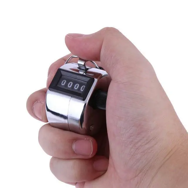 4-Digit Mechanical Tally Counter – Portable Handheld Clicker For Counting 1