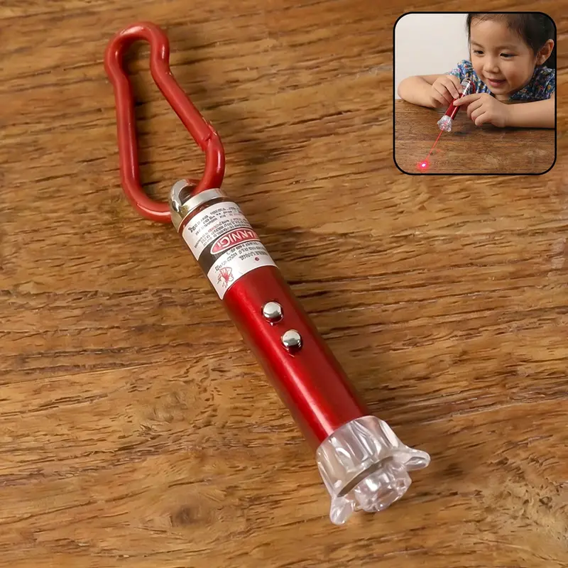 4-In-1 Keychain Light Tool – Laser Pointer, Led Flashlight, Torch & Safety Beacon 1