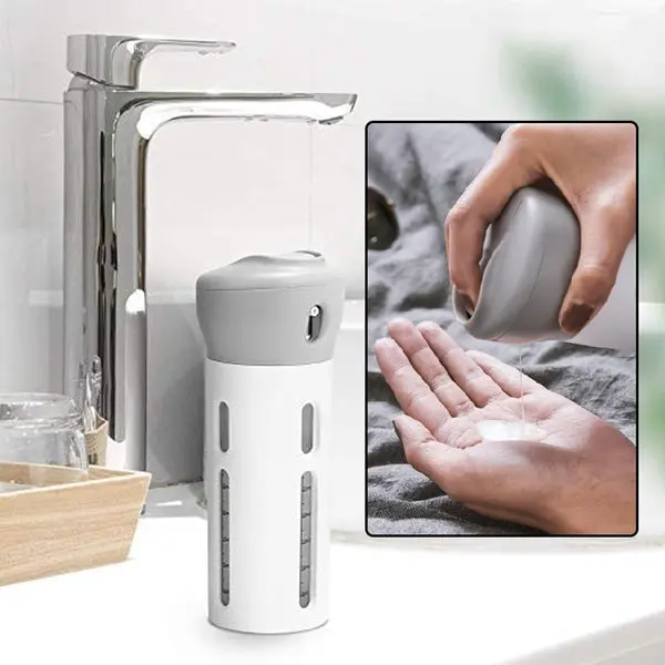 4-In-1 Travel Cosmetic Dispenser Set – Refillable Toiletry Bottles Kit 1
