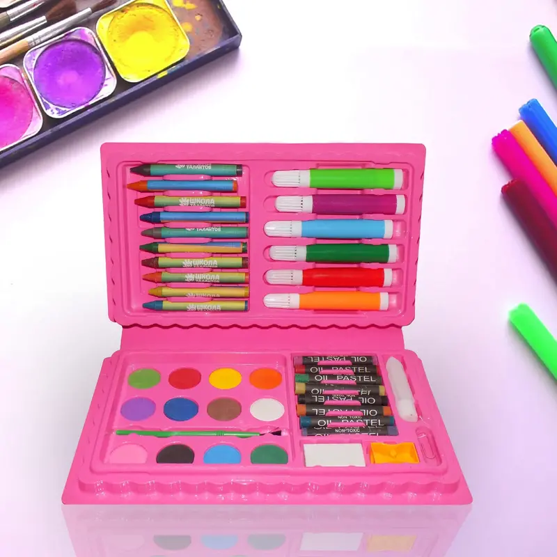 42-Piece Artist’S Coloring Set – Colored Pencils, Crayons, Watercolors, And Sketch Pens 1