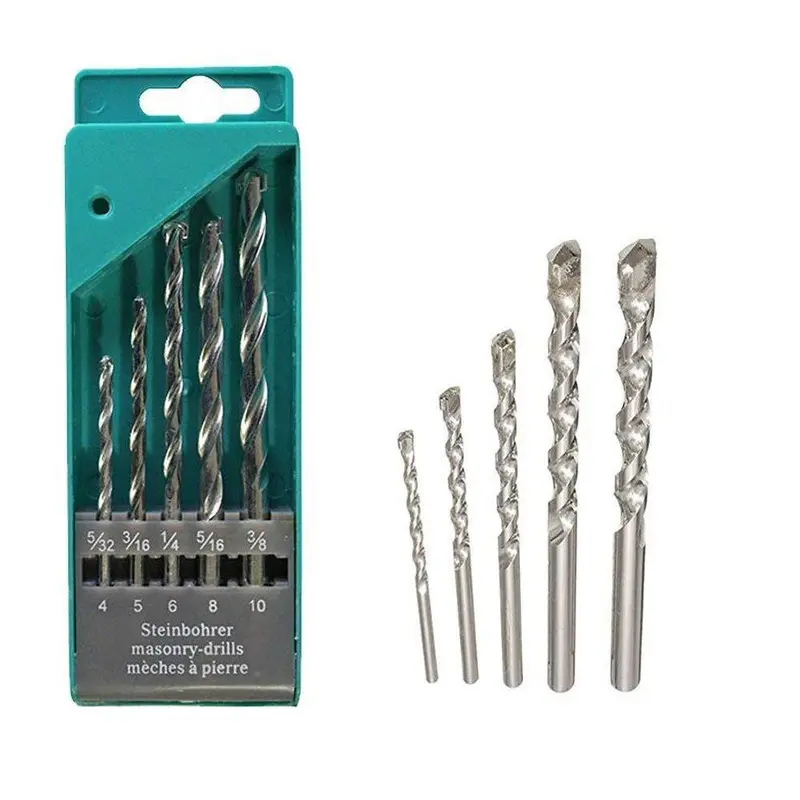 5-Piece Color-Coded Metal Drill Bit Set – High-Speed Steel Construction 1