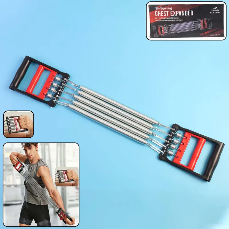 5-Spring Chest Expander – Portable Strength Training Tool For Home Workouts 1