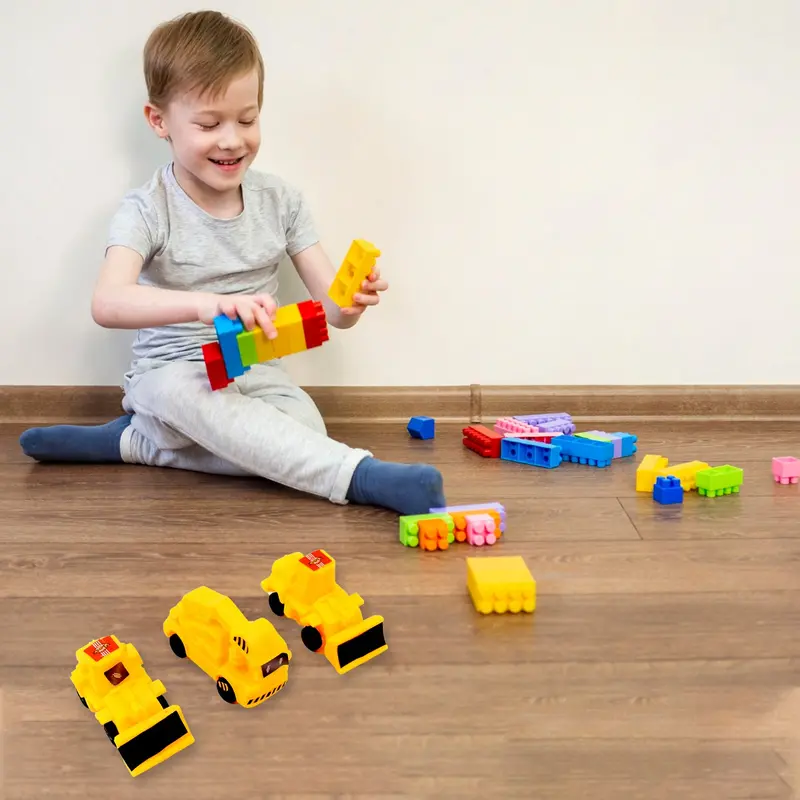 6-Piece Construction Vehicle Toy Set – Realistic Engineering-Themed Play Vehicles For Kids 1
