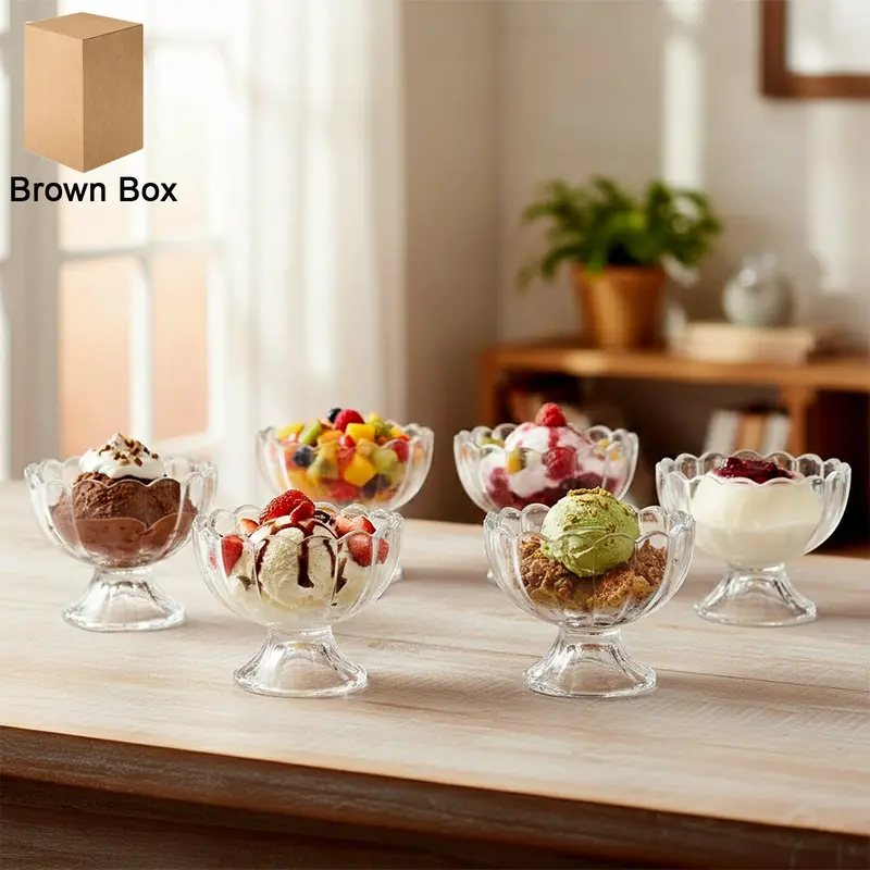 6-Piece Dessert Serving Bowl Set – Ideal For Ice Cream, Fruit & Salads 1