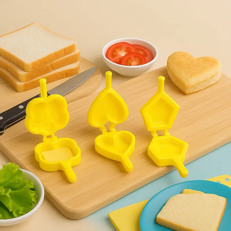6-Piece Plastic Cookie Cutter Set – Baking & Craft Essentials 1