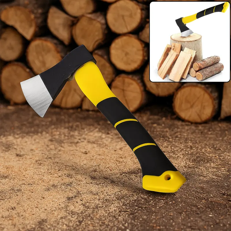 600G Hatchet Axe – Fiberglass Handle With Rubberized Grip For Precision Chopping 1