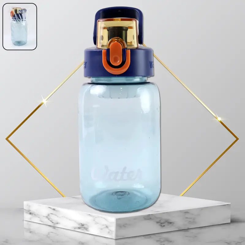 600Ml Leak-Proof Flip-Cap Water Bottle With Safety Lock – Bpa-Free Plastic 1