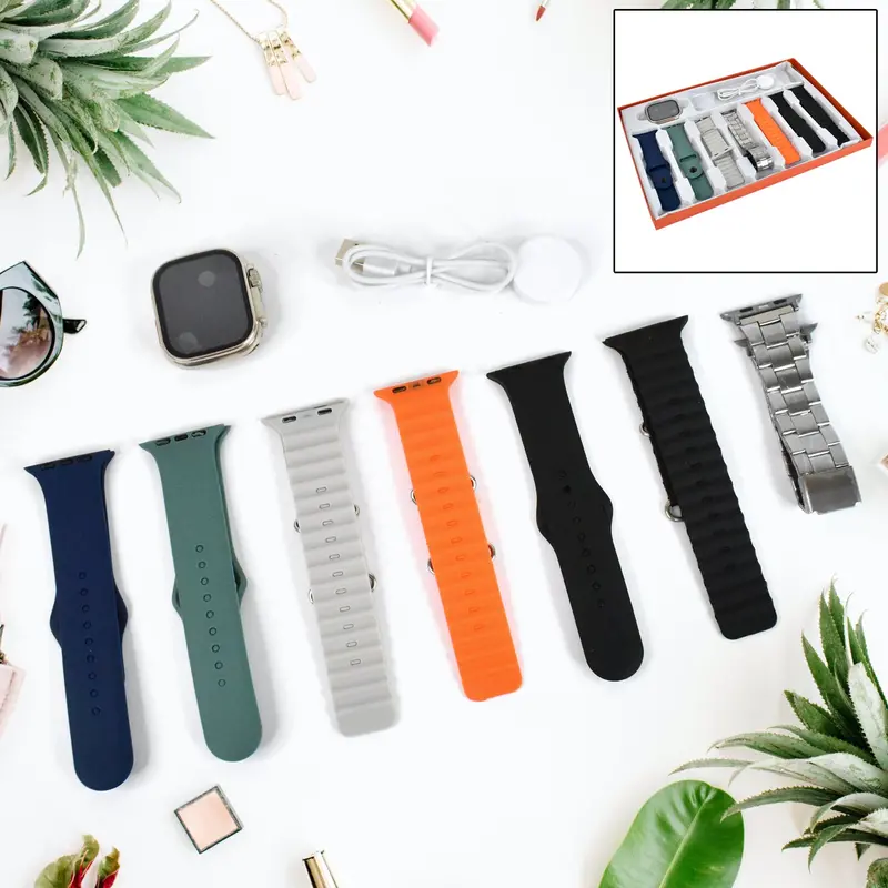 7-In-1 Ultra-Smart Watch Bundle – Includes Fitness Tracker, Heart Rate Monitor & More 1