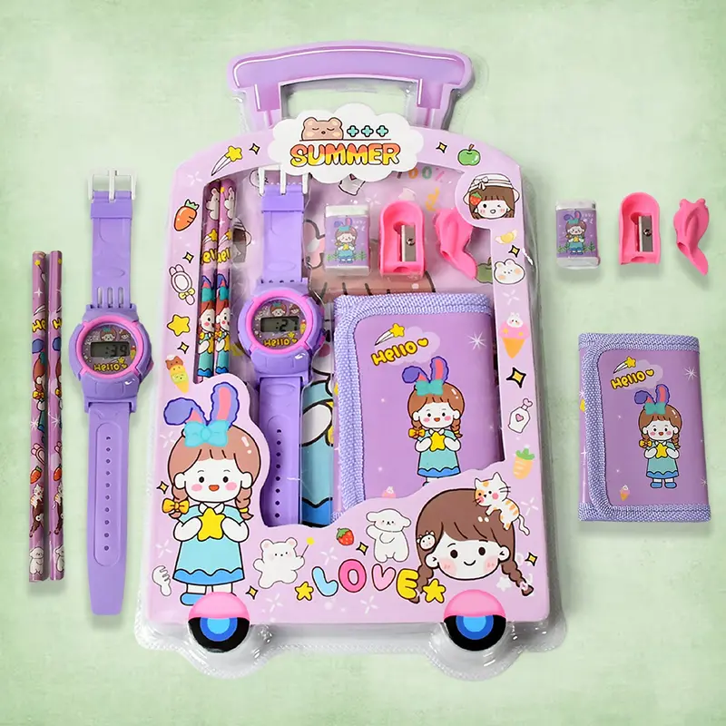 7-Piece Kids’ Stationery Kit – All-In-One School Supply Bundle For Learning 1