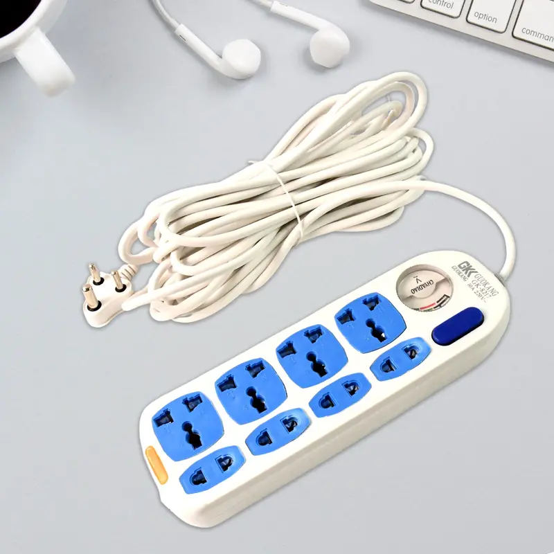 8-Outlet Heavy-Duty Power Extension Cord – 10 Meter Length 1
