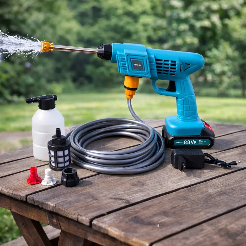 88Vf Cordless High-Pressure Car Wash Gun – Wireless Water Spray System 1