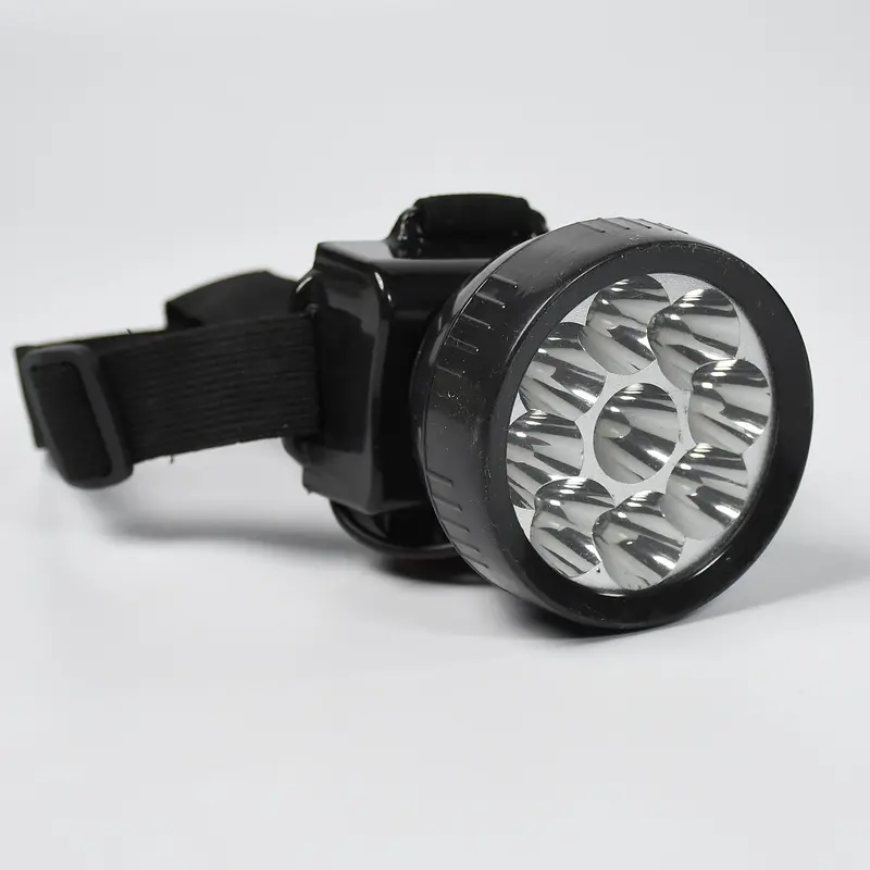 9-Led Rechargeable Headlamp – Long-Range Hands-Free Light For Farming & Fishing 1
