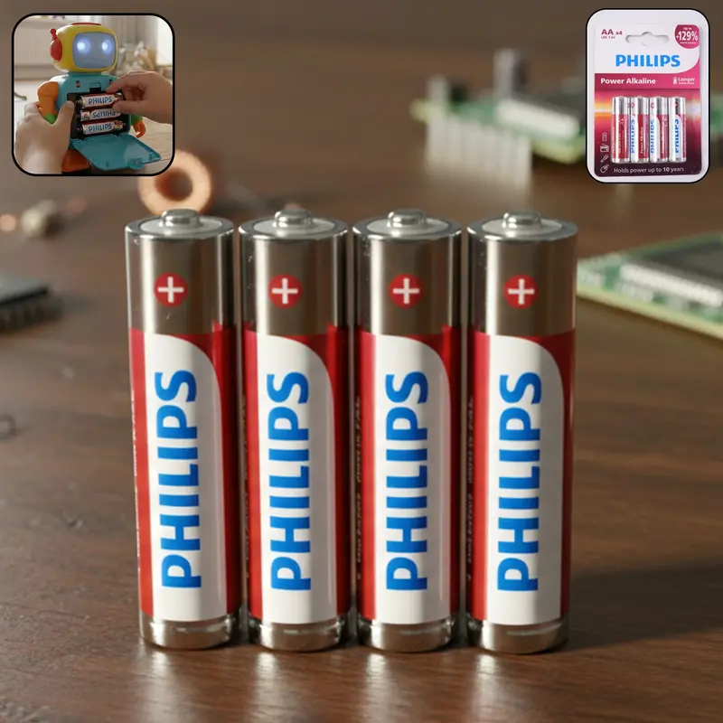 Aa Alkaline Batteries – Long-Lasting Power Pack (4-Cell Set) 1
