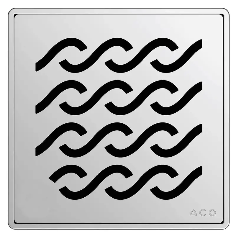 Aco Premium Showerpoint Drain – 6" X 6" Stainless Steel Grate 3