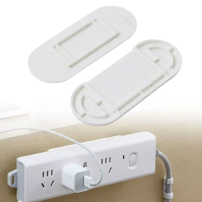 Adhesive Wall-Mount Plug & Cord Organizer For Keys And Cables 1